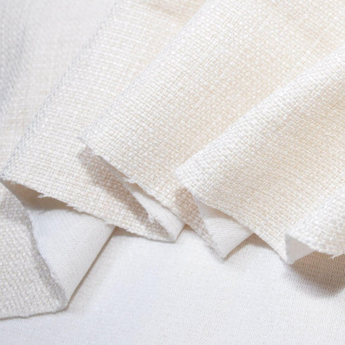 Yutong Fabric by The Yard and 9OZ-100% Polyester Upholstery Sewing Fabrics-Solid Ivory Pattern...