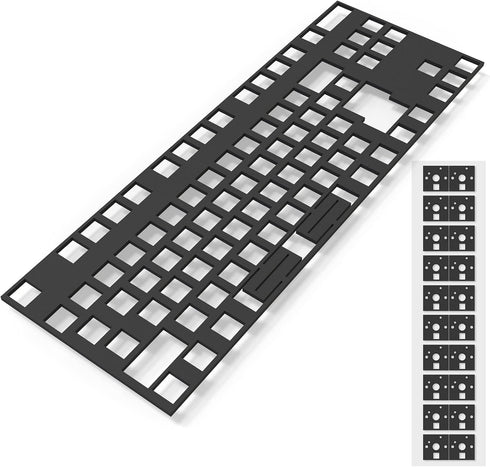 Poron Keyboard Pcb Foam 87 Layout Poron Switch Pads 120Pcs and Keyboard Sound Dampeners for Custom Keyboard...