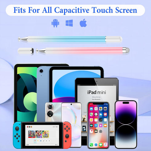 Stylus Pens for Touch Screens, Luntak 2 in 1 Magnetic Disc Stylus Pen for iPad with Magnetic Cap, iPad Tablet Pen Compatible with iPhone/iPad/Andr...