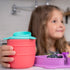 Easy Learn Drink and Snack Set – Toddler Straw Learning Cup, Silicone Baby Cup, Silicone Straw Training Cup for Baby + Toddler, Toddler Training S...