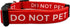 Do Not Pet Dog Collar - Prevents Accidents Warning Small Medium Large Dogs (Medium, Red)...