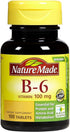 Nature Made Vitamin B6 100 mg Tabs, 100 ct...