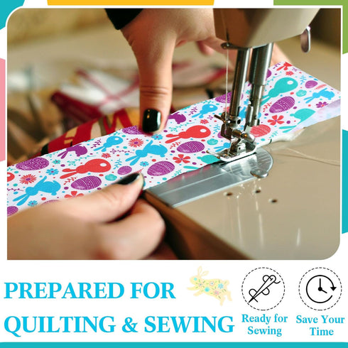 Peryiter 40 Pcs Cotton Jelly Fabric Roll Quilting Strips Different Patterns Patchwork Craft Sewing Supplies for Quilters Crafting Sewing DIY Craft...