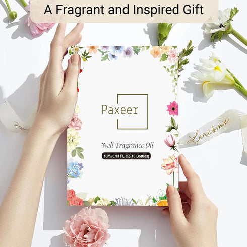 Essential Oils for Diffusers for Home Essential Oil Set Organic Fragrance Oil Floral Fruit Set 10 Premium Aromatherapy Mixing Oil Gift for Candle ...
