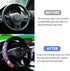 Car Steering Wheel Cover, Soft Breathable Anti-Slip Auto Steering Wheel Protector Fit 15 Inch, Universal Vehicle Interior Accessories for Cars, SU...
