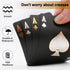 Waterproof Playing Cards, Black Deck of Cards,Plastic Playing Cards, Deck of Waterproof Foil Cards, Cool Poker Cards Set for Card Games in Gift Bo...
