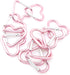 10pcs Heart-Shaped Aluminum Snap Hook Clip Key Holder, Keychain Clip (Light Pink)...