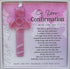The Grandparent Gift Handmade in USA Glass Cross/Confirmation Gift for Girl/Granddaughter/Goddaughter/Niece...