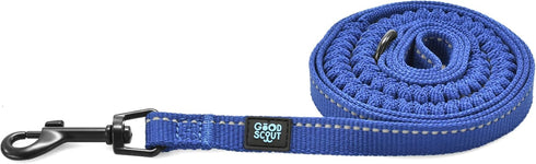 Good Scout Heavy Duty Bungee Leash, Walking & Training Leash for Puppies & Adult Dogs, Blue, Medium...
