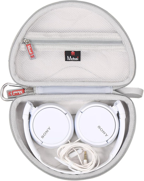Mchoi Hard Case Suitable for Sony MDR-ZX110/ZX110AP/ZX110NC/ZX310AP Wired On-Ear Headphones, Waterproof Shockproof Wired On-Ear Headphones Protect...