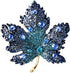 Rhinestone Big Maple Leaf Brooch Pin for Women Men Fashion Crystal Delicate Wedding Fall Party Brooches Lapel Pins Elegant Dress Accessories Jewel...