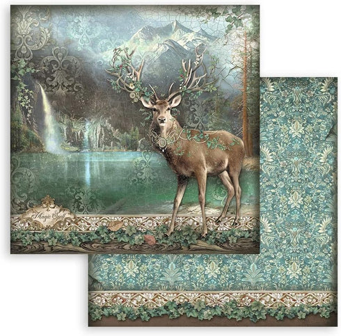 Stamperia Scrapbooking Pad-Magic Forest, Multicoloured, 12 x 12 inches...