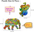 Puzzles for Kids Ages 8-10, 96 Pieces Koala and 200 Pieces Elephant Jigsaw Puzzles Unique Irregular Pieces Gift for 4 6 8 10 Years Old Boys and Gi...