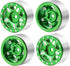 RC-Hub 4Pcs Aluminum Alloy 1.0" Micro Beadlock Wheels for 1/24 Axial SCX24 90081 AXI00001 AXI00002 RC Crawler Car (Green)...