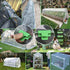 Plant Clips Small Greenhouse Clamps for Garden 11mm/0.43 inch 30Pcs Plant Stakes Garden Snaps Pipe vegetables Tunnel Hoop Row Cover...