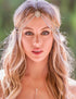 Missgrace Women Dainty Bohemian Rhinestones Head Chain Hair Accessories for Bridal...