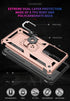 Military Grade Drop Impact for Samsung Galaxy S21 Ultra Case Galaxy S21 Ultra 5G Case Metal Rotating Ring Kickstand Holder Armor Heavy Duty Shockp...