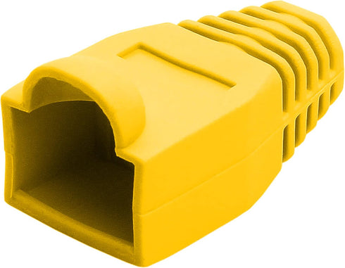Cmple RJ-45 Color Coded Strain Relief Boots - Yellow (50pcs)...