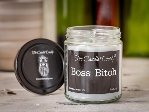Boss Bitch - Apple Maple Bourbon Scent - Maximum Scented 6 Ounce Jar - 40 Hour Burn Time...