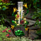 Solar Rain Gauge Outdoor, Metal Frog Shape, 6 inchs Glass Tube, with 2 Feet Stake, Decorative for Yards, Garden, Lawn...