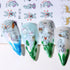 12 Sheets Bunny Nail Art Stickers Easter Water Transfer Nail Decals Cute Rabbit Cartoon Nail Design Abstract Line Rabbit Nail Sticker Easter Nail ...