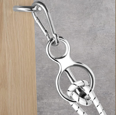Horse Tie Ring, Horse tack and Supplies, Safe Horse Accessories,Horse Training Equipment with Eye Bolt,Quick snap,Humane Way Tie Ring,Prevent Hors...