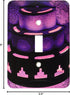 3dRose LLC lsp_64905_1 A Wall Sconce Light In Purple All Lit Up Single Toggle Switch...