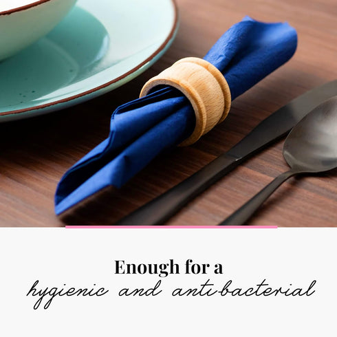 tuuli Kitchen – Wooden Napkin Rings, 6-Piece Napkin Holders for Table Decoration, Wooden Ring Set for Cloth, Linen and Paper Table Napkins, 1.69 x...