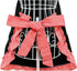 Hyzrz Cute retro Aprons with Pockets for Women Girls Vintage Kitchen Cooking Apron for Mother Gift (Red)...