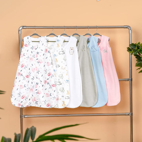 PHF Soft Micro-Fleece Baby Sleep Sack, 6-12 Months Warm Baby Wearable Blanket, 2-Way Zipper Sleeping Bags, 2 Pack Comfy Toddler Sleeping Sack for ...