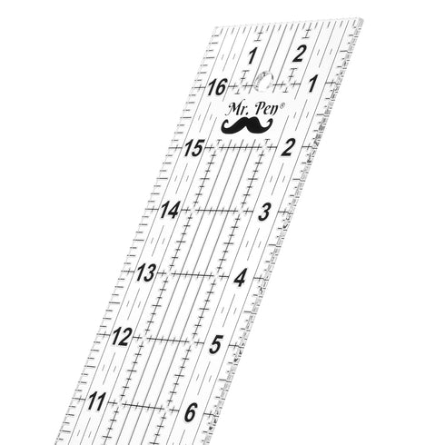 Mr. Pen- Sewing Ruler, 3 x17 Inch, Acrylic Ruler, Quilting Ruler, Cutting Ruler, Acrylic Ruler for Cutting Fabric, Rulers for Quilting and Sewing,...
