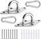 2 Sets Heavy Duty Hammock Hanging Kit,Stainless Steel Hammock Stands for Wall Ceiling Mount,Wall Ceiling Hook for Tree Swing Rope Hammock Chair Yo...