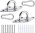 2 Sets Heavy Duty Hammock Hanging Kit,Stainless Steel Hammock Stands for Wall Ceiling Mount,Wall Ceiling Hook for Tree Swing Rope Hammock Chair Yo...