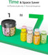 PULIV Portable Pill Dispenser Bottle, Vitamin Organizer with 7 Compartments, Holds Plenty of Supplements with Anti-Mixing & Wide Openings Design, ...