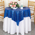ShinyBeauty Sparkling Royal Blue Sequin Tablecloth 54x54 Inch - Glitter Dining Table Cover for Birthday Wedding Party Decor, Elegant Luxury Table ...