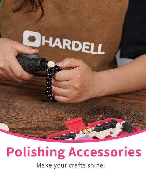 HARDELL Rotary Tool Accessories, 227pcs Power Rotary Tool Accessories Kit, 1/8"(3.2mm) Diameter Shanks, Universal Fitment for Easy Cutting, Polish...
