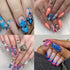 6 Sheets Cute Nail Art Stickers Decals 3D Self Adhesive Kawaii Designer Nail Stickers for Nail Art Supplies Cartoon Nail Stickers Women Girls DIY ...