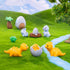 18 PCS Mini Resin Dinosaur Figures Set,Miniature Fairy Garden Accessories, Including Fairy Garden Animals, Mini Garden Houses and DIY Fairy Garden...