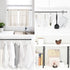 AIZESI Spring Tension Curtain Rods Short Tension Rod (Black,17" to 28"-2Pcs)...