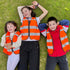 High Visibility Kids Safety Vest,Toddler Safety Vest,Reflective Vest Kids,Toddler Construction Vest For Cycling &Running,Orange XS...