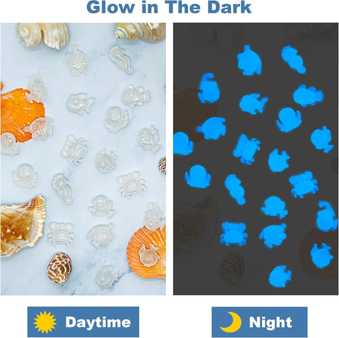 200pc White Fish Tank Rocks Aquarium Glowing Rock Glow Rocks for Fish Tank Glow in The Dark Stones Aquarium Pebbles Luminous Stones,White...