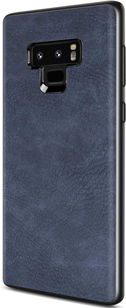 SALAWAT Compatible with Galaxy Note 9 Case Slim PU Leather Vintage Shockproof Phone Cover Lightweight Premium Soft TPU Bumper Hard PC Hybrid Prote...