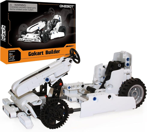 ONEBOT Go-Karts Building Kit for Kinds Car Toy Building Blocks Set, STEM Building Sets Fun Race Car Toy Gift for Kids Aged 8 and Up, for Adult Col...