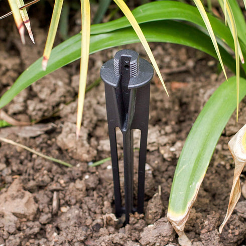 Malibu Landscape Lighting Stake Metal Outdoor Sturdy Solid Ground Spike Die-cast Aluminum for Flood Light Pathway Light In-ground Lights (1 Pack)...