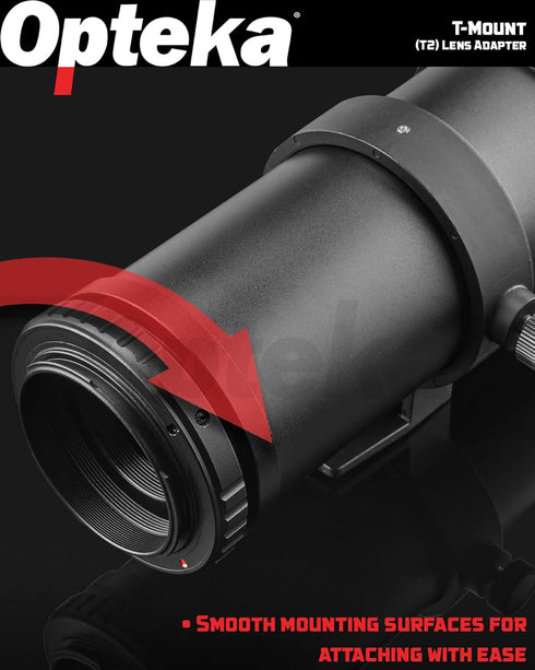 Opteka T-Mount (T2) Adapter Compatible with Sony A-Mount Alpha A99, A77, A68, A65, A58, A57, A55, A37, A35, A33, A900, A850, A700, A580, A560, A55...