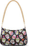 Bat Halloween Women's Chain Shoulder Bag, Metal Chain Strap Zip Purse for Women...