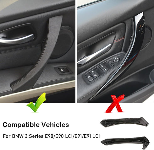Jaronx for BMW 3 Series E90/E91 Door Handle Replacement Kit, Passenger Outer Cover+Pull Handle for BMW 316 318 320 323 325 328 330 335 (2004-2011)...
