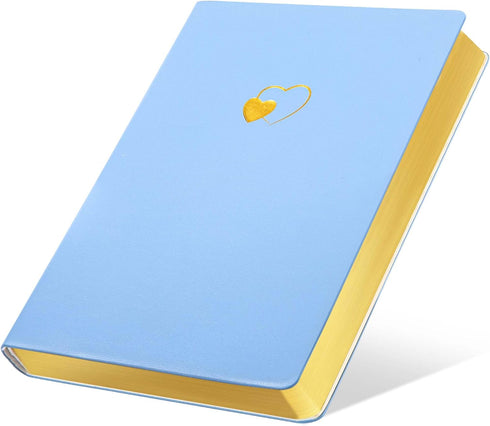 CAGIE Lined Journal Notebook for Women and Girls, 256 Pages Leather Journals for Writing, Cute Diary with Heart-Shaped, A5 Soft Cover Notebook for...