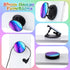 Honoson 9 Pieces Cell Phone Grip Holder Collapsible Holder Colorful Self-Adhesive Finger Ring Sublimation for Smartphone and Tablets(Nebula)...