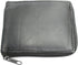 Dangerous Threads Mens Black Leather Wallet Lamb Zippered Bifold 782...